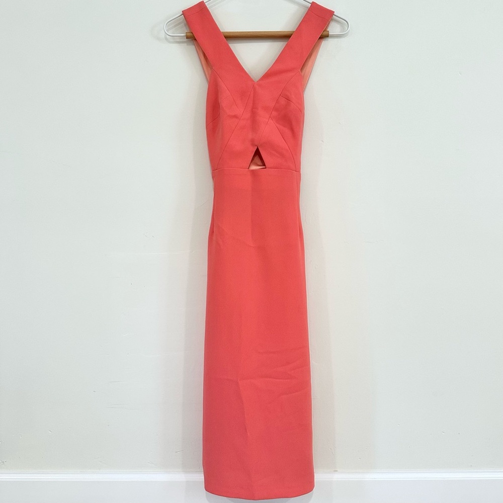 BCBG | Coral Cutout Midi Dress 🪸